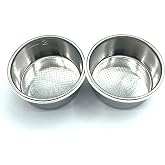 TJPoto Pack of 2 Espresso Machine 2 Cup Filter Basket-51mm Replacement Part new For Krups