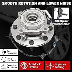 2 PCS 515086 Front Wheel Hub Bearing Assembly for