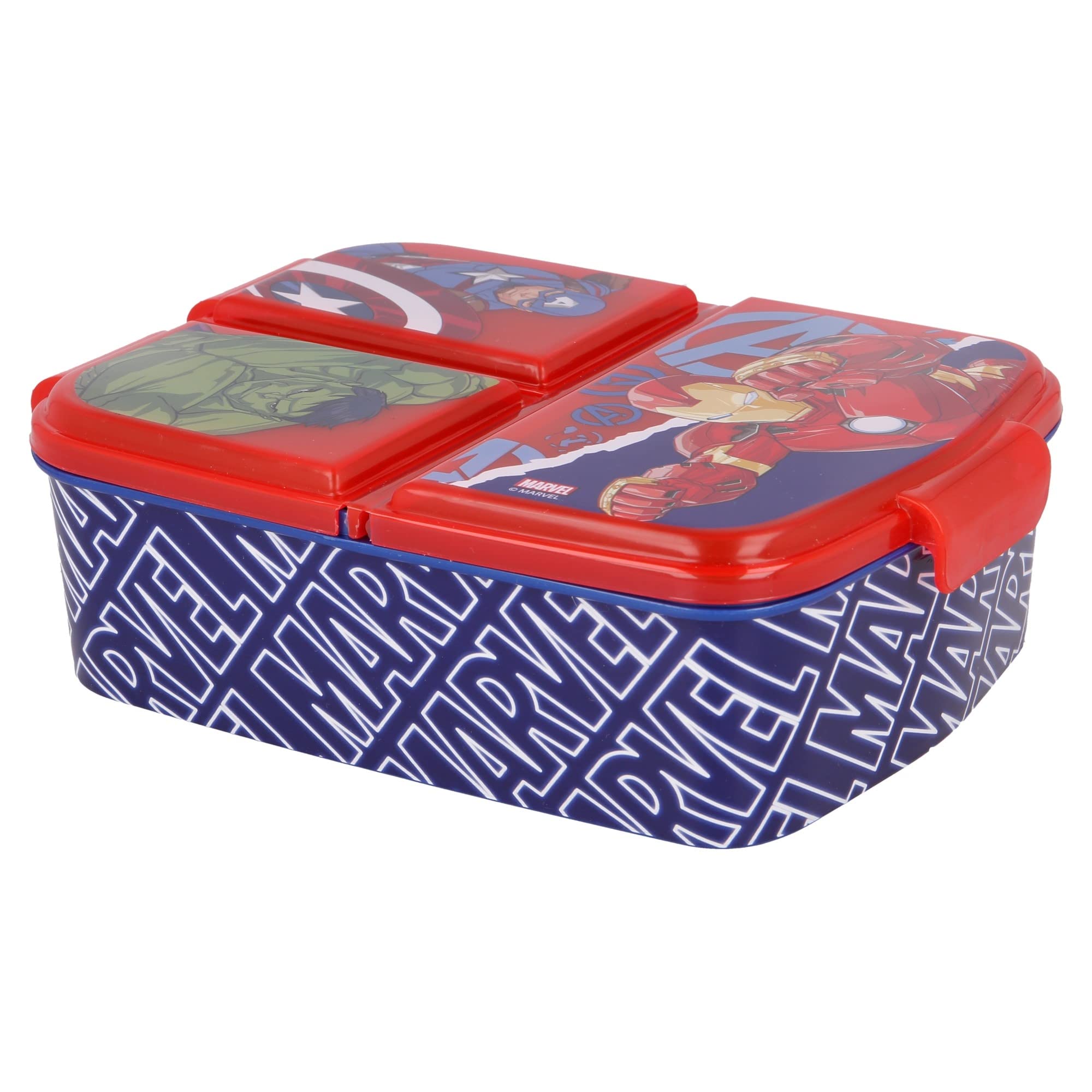 STOR Lunchbox Avengers Rolling Thunder, Multiple Compartment Lunchbox Multicoloured,