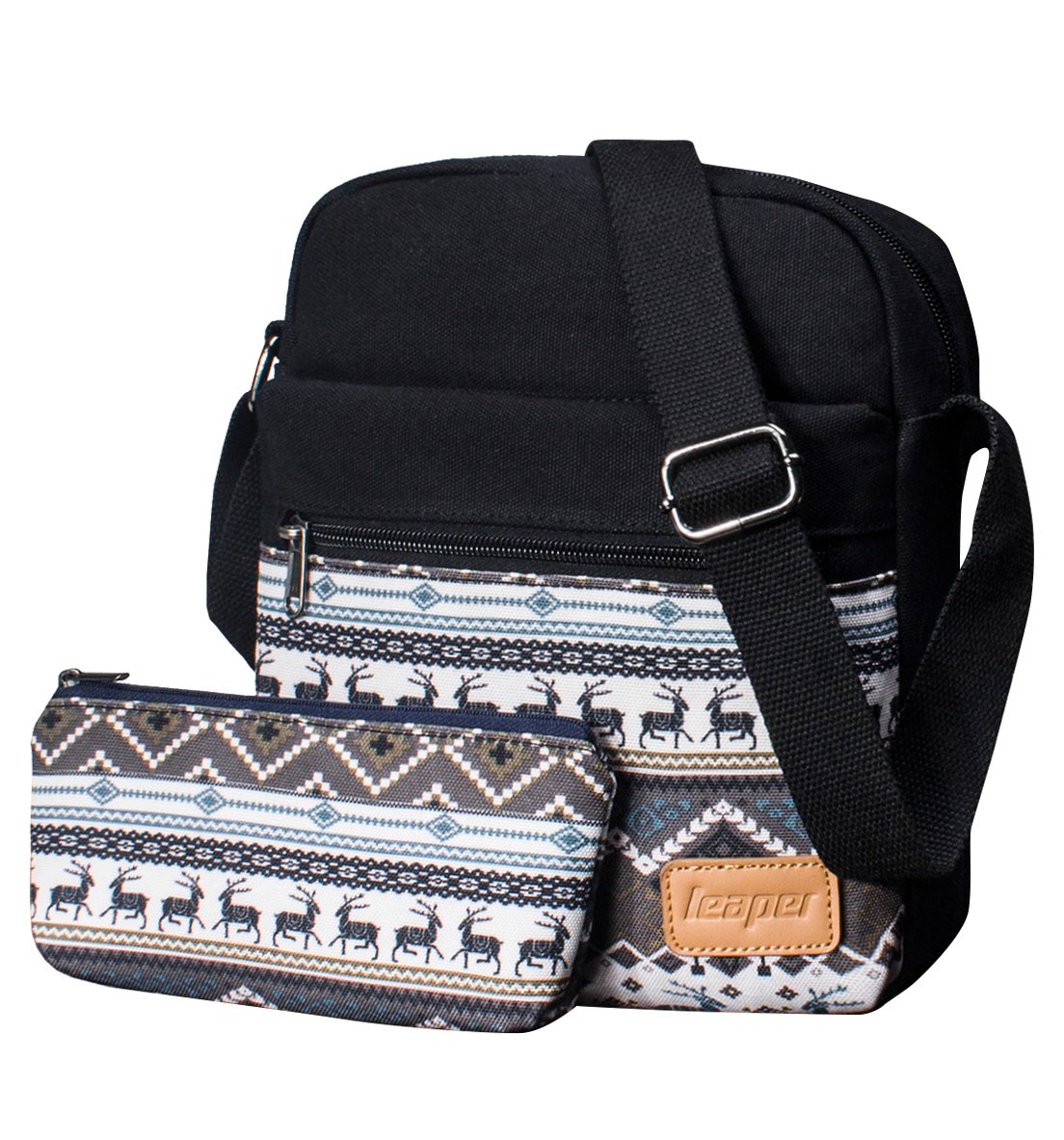 leaper canvas messenger bag