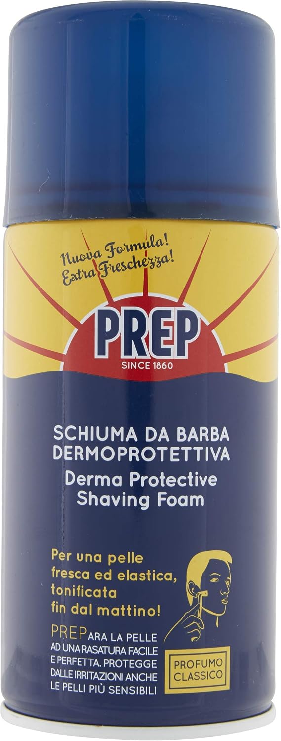 Derma Protective Shaving Foam by Prep for Men - 10 oz Shaving Foam, Blue - Image 4