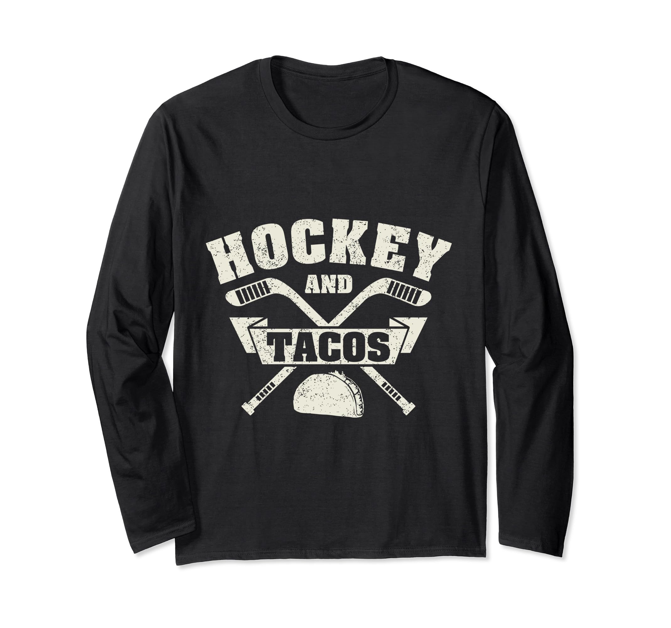 Guards Field Hockey and Tacos Fan League Ice Hockey Players Long Sleeve T-Shirt