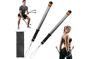 2 Pcs Weighted Cordless Battle Ropes, Portable Quiet Ropeless Battle Ropes for Home Gyms, Aerobic and Strength Training, Exer