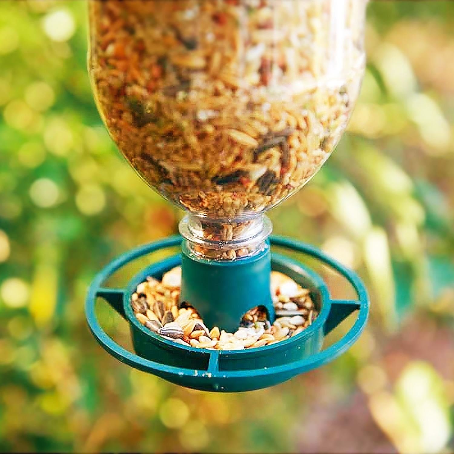 Parkland Pack Of 4 Bottle Top Hanging Bird Feeder Kit Recycle