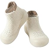 Hstyle Baby Sock Shoes Toddler Walking Shoes Infant Non-Slip Slippers Soft Rubber Sole Sneakers for Baby Boys Girls