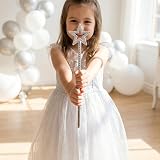 HENBRANDT Silver Star Wand 35cm Kids Fancy Dress Accessory Party Prop view 4