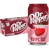 Dr Pepper Strawberries and Cream Soda, 12 Oz Cans, 12 Count