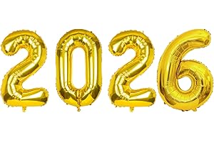 YIXIANG 40 Inch Gold Foil Number Balloons for New Year Eve Festival Party Supplies Graduation Decorations