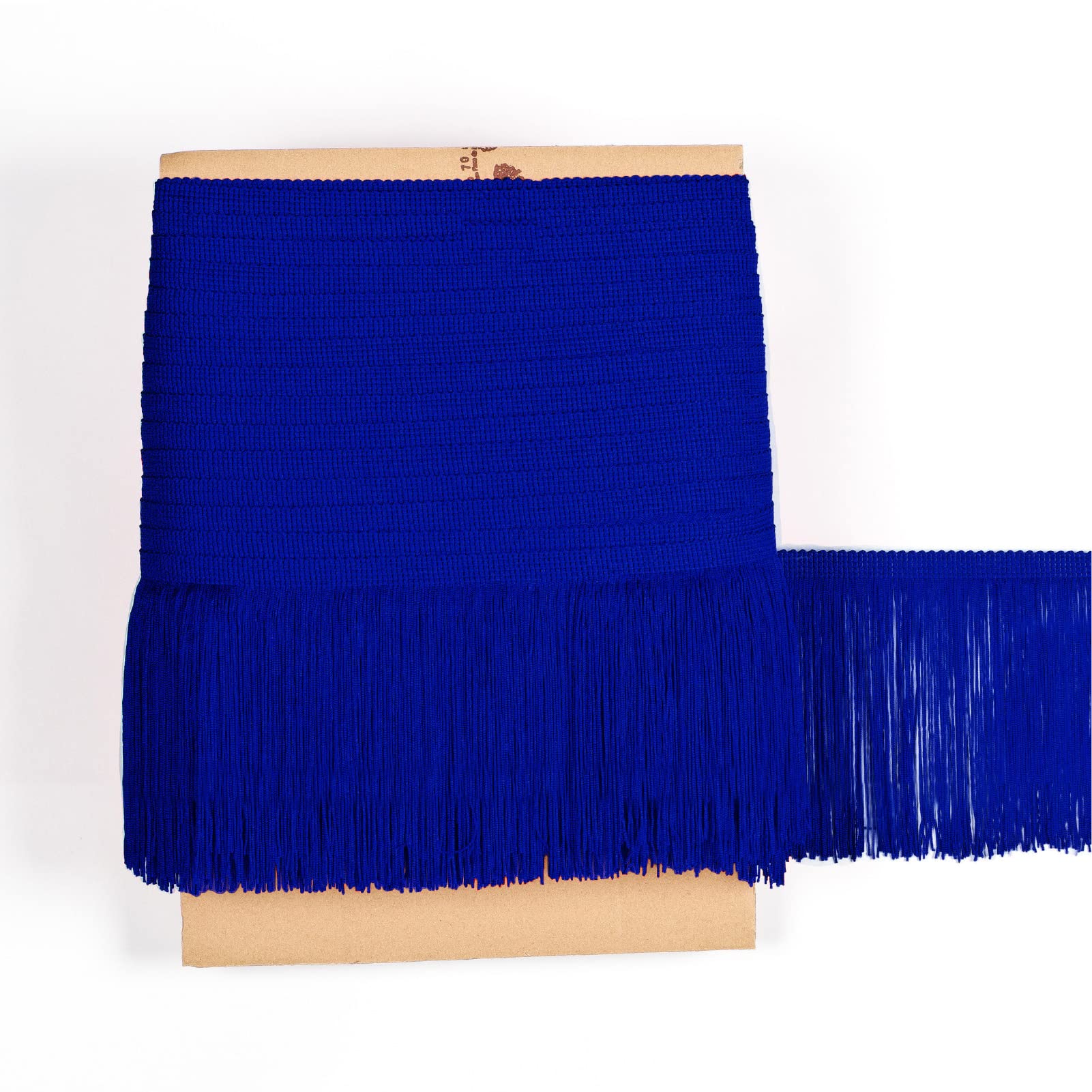 TEXTEX = Cuquillo Fringe for Sewing Flamenco and Sevillana. Composition Rayon 100%. Length of 15 cm. 5m Pieces. (Blue King)