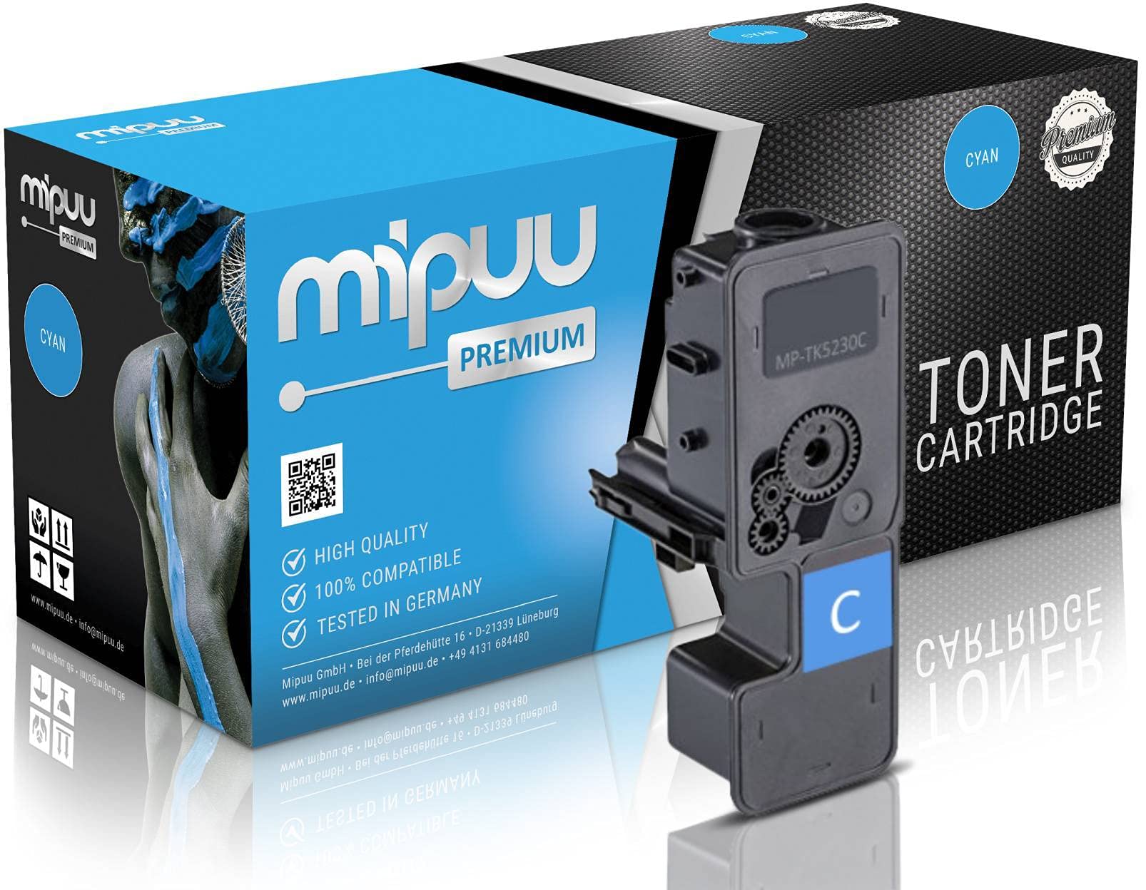 Mipuu toner cartridge compatible with Kyocera TK-5230C 1T02R9CNL0 Cyan for ECOSYS M5521cdw M5521cdn P5021cdw P5021cdn P5021 - TK-5230
