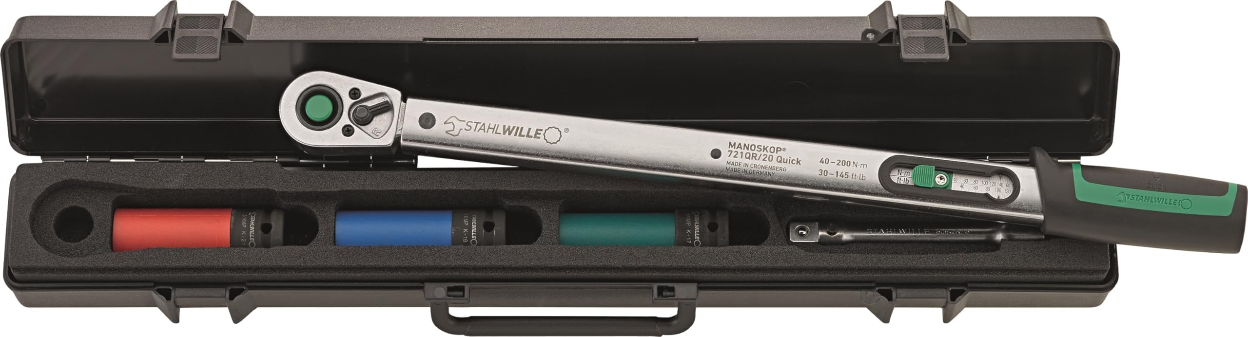 Stahlwille JUEGO DE Llave DINAMOMETRICA CON DISPARO - 721QR/20/3/1 Quick