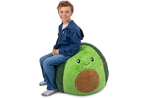 Big Joe Avocado PlushiPals Super Soft Bean Bag Chair for Kids, Plush Snuggle Puff Fabric
