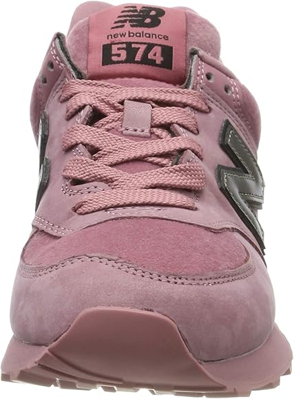 new balance pink 574 v2 suede trainers