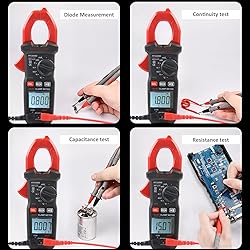 Digital Clamp Meter, Multimeter 6000Counts Volt