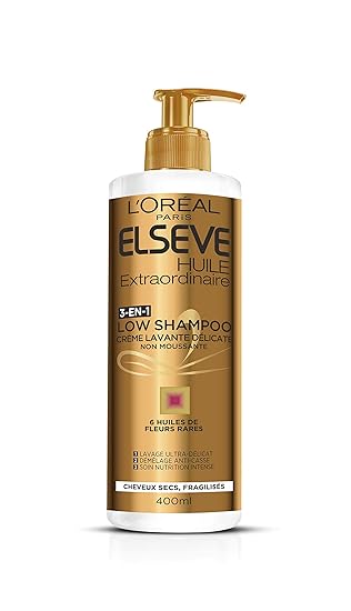 Elseve Low Nutritive For Dry Hair Cleansing Cream Shampoo 400 Ml