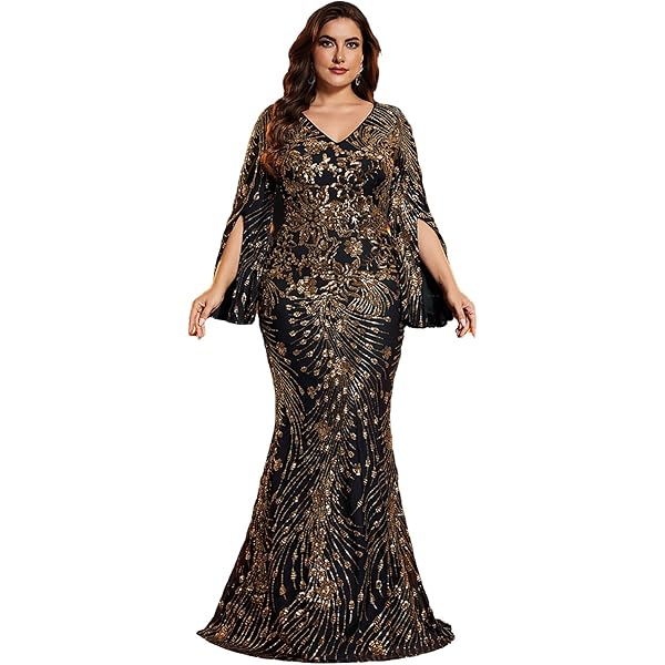 Amazon.com: Jhichic Women's Plus Size Guipure Lace Overlay Maxi Dress Empire Waist 3/4 Sleeve Evening Party Dresses Formal (Black, 2XL) : Clothing, Shoes & Jewelry Amazon.com: Jhichic Women's Plus Size Guipure Lace Overlay Maxi Dress Empire Waist 3/4 Sleeve Evening Party Dresses Formal (Black, 2XL) : Clothing, Shoes & Jewelry