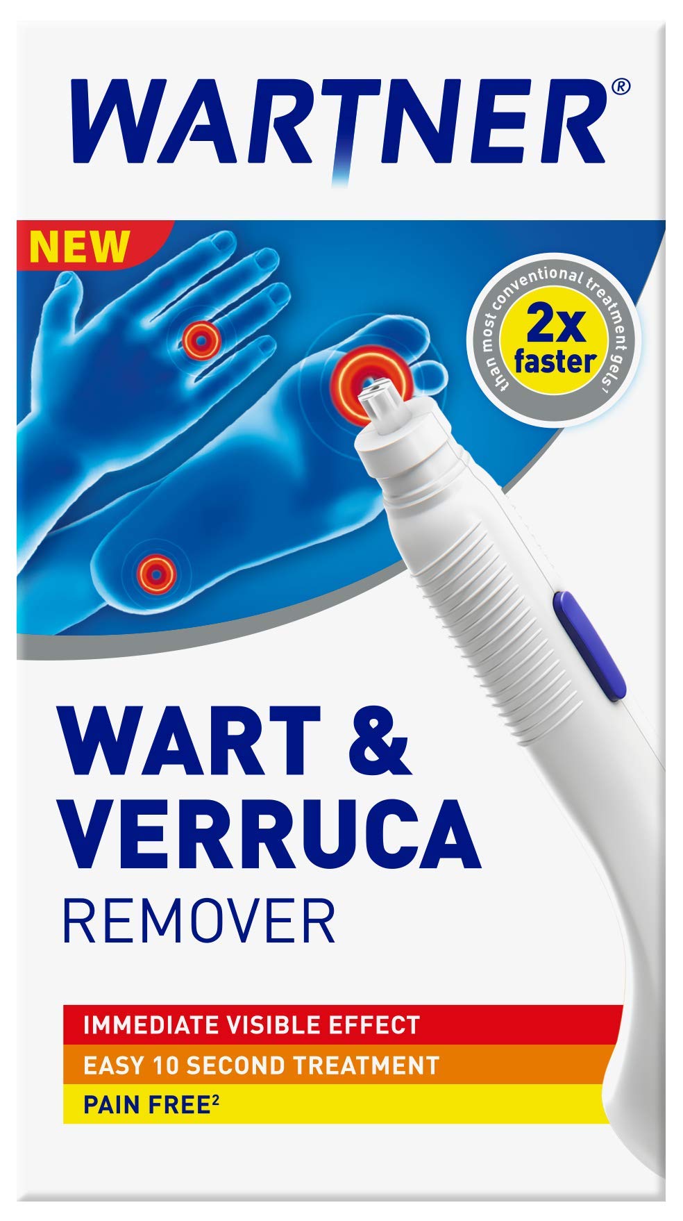 WARTNER Warts and Verrucas Remover Pen, Adult, White