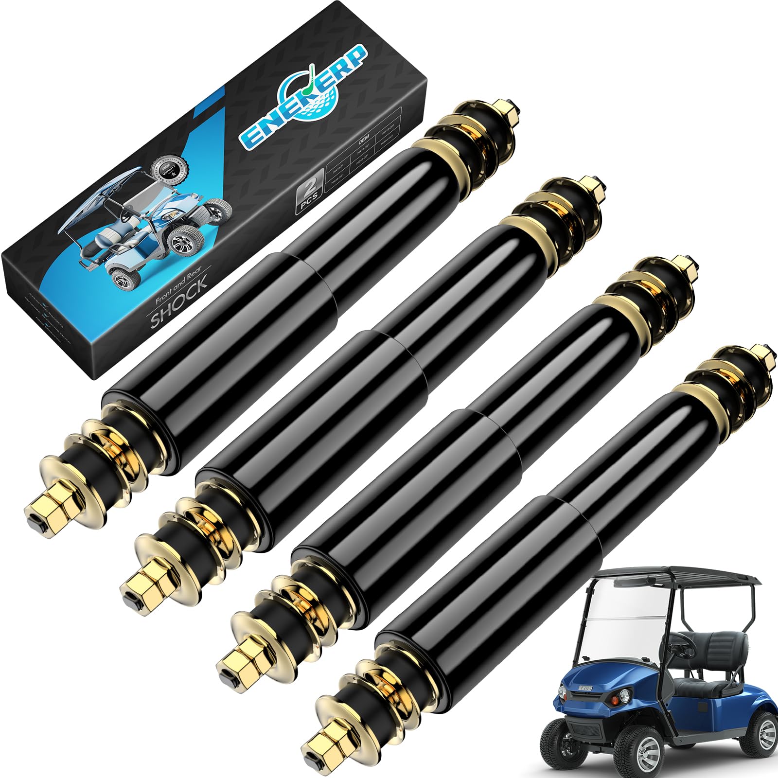 Photo 1 of ENEKER Golf Cart Shocks, EZGO Front Shocks and EZGO Rear Shocks for Golf Cart 1994-UP EZGO TXT&Medalist Gas and Electric, Replace 70928-G01, 76418-01, 4PCS