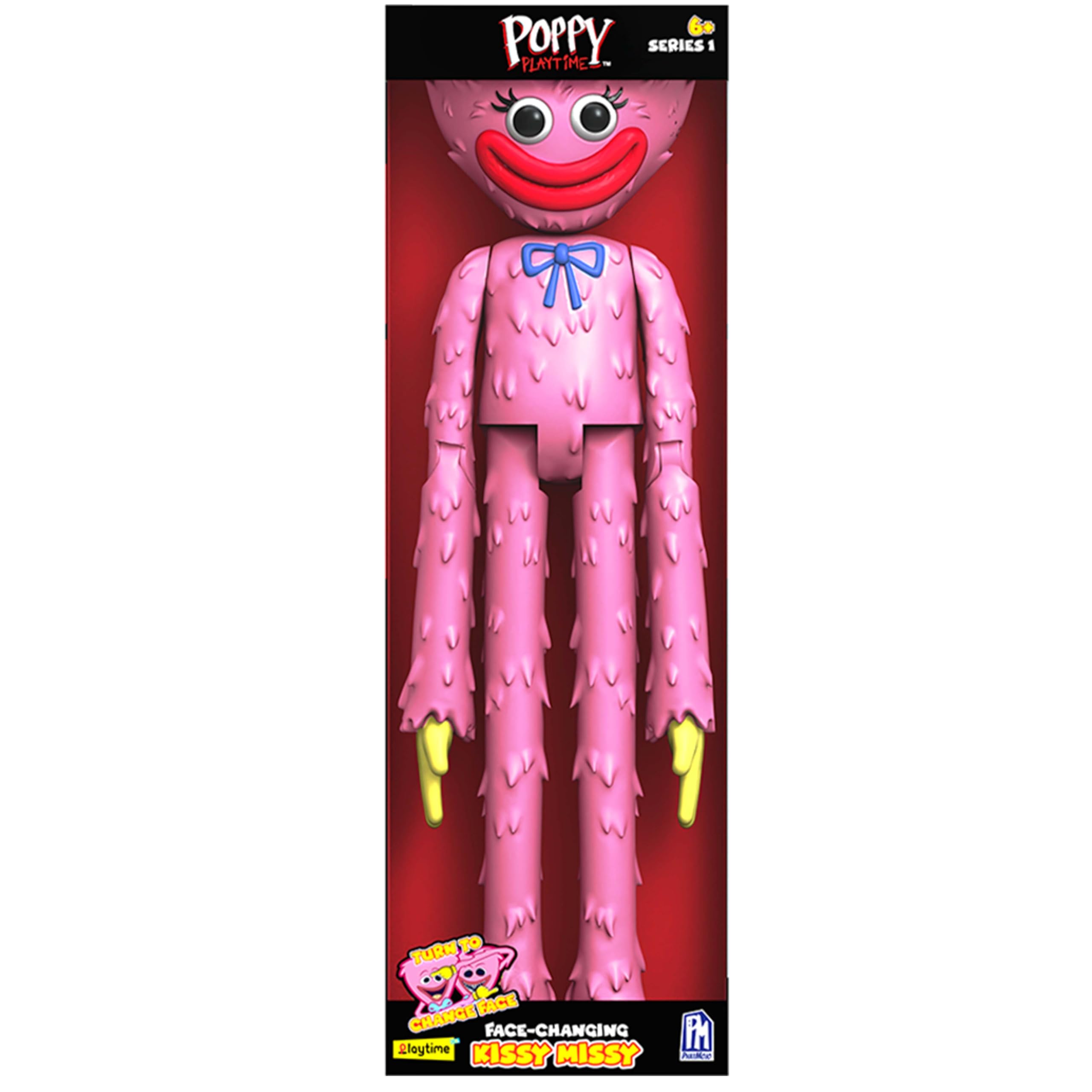 Photo 1 of Poppy Playtime - Kissy Missy Deluxe Face-Changing Action Figure (12" Tall, Series 1) [Officially Licensed]