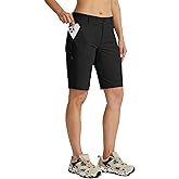 Willit Women's 10" Hiking Golf Long Shorts Quick Dry Athletic Outdoor Summer Shorts with Pockets