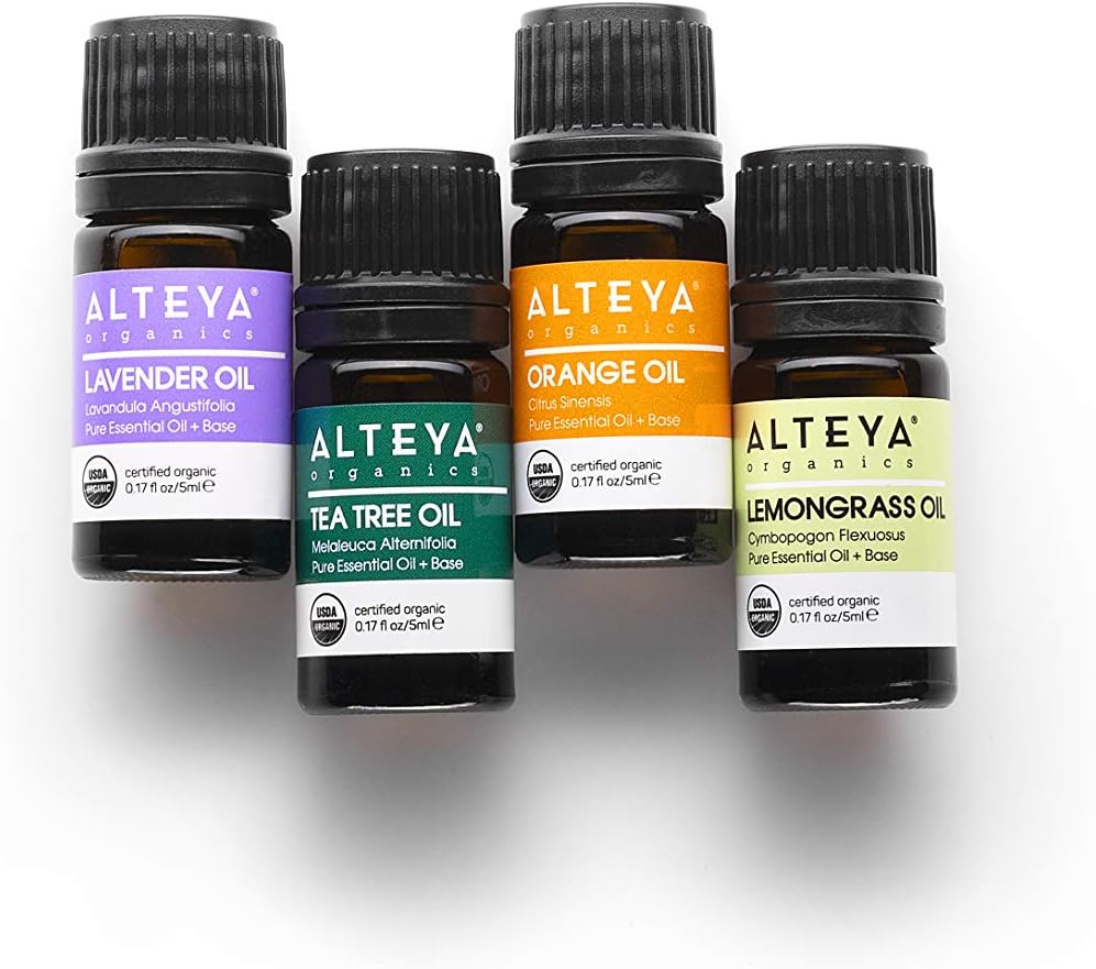 Alteya Essential Oil Set Grattitude USDA Certified Organic Lavender - Tea Tree- Orange - Lemongrass, 5 ml Aromatherapy - Image 5