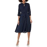 Nanette Nanette Lepore Womens Pleated Dress with Tie String