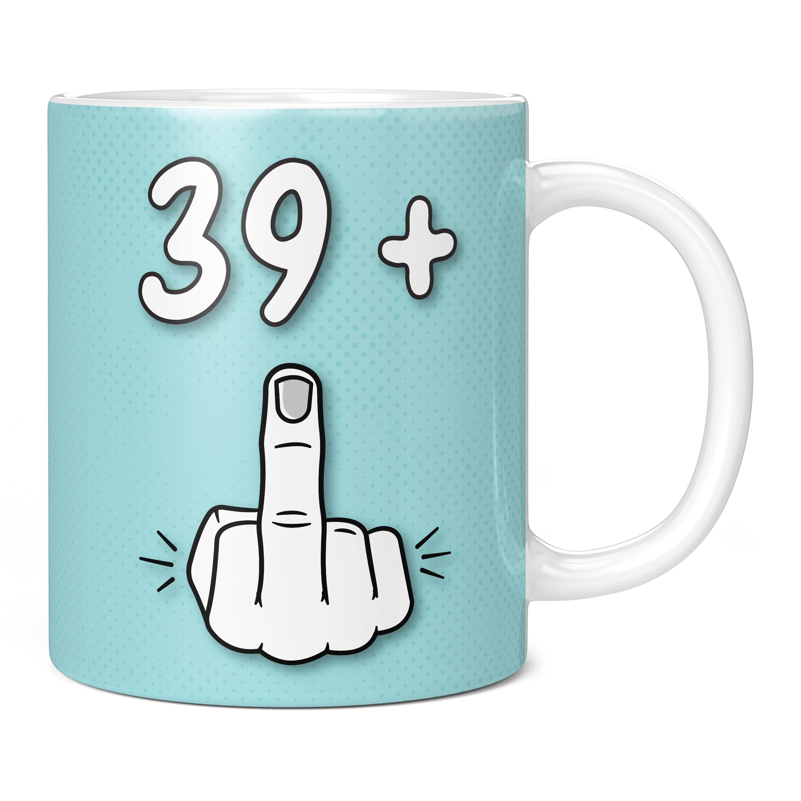Mug Monster - 40th Birthday Mug, I Am 39 + 1, Gift for 40 Year Old, Novelty Cup - Ceramic Coffee Beaker/Cup, Gift for Men or Women, Extra Large and Giant Available, 11oz White — image 1