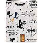 Romantasy Dark Academia Dragons Book Sleeve, Fantasy Novel Reader Gift, Bookish Gifts, Book Inspired Gift, Paperback Book Protector Book Cover Dragons Lovers Book Gifts