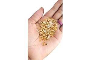 Bead It Wear It Love It Citrine Hematite Crystal Dreadlock Loc Sprinkles Gold Hair Beads (Sprinkles)