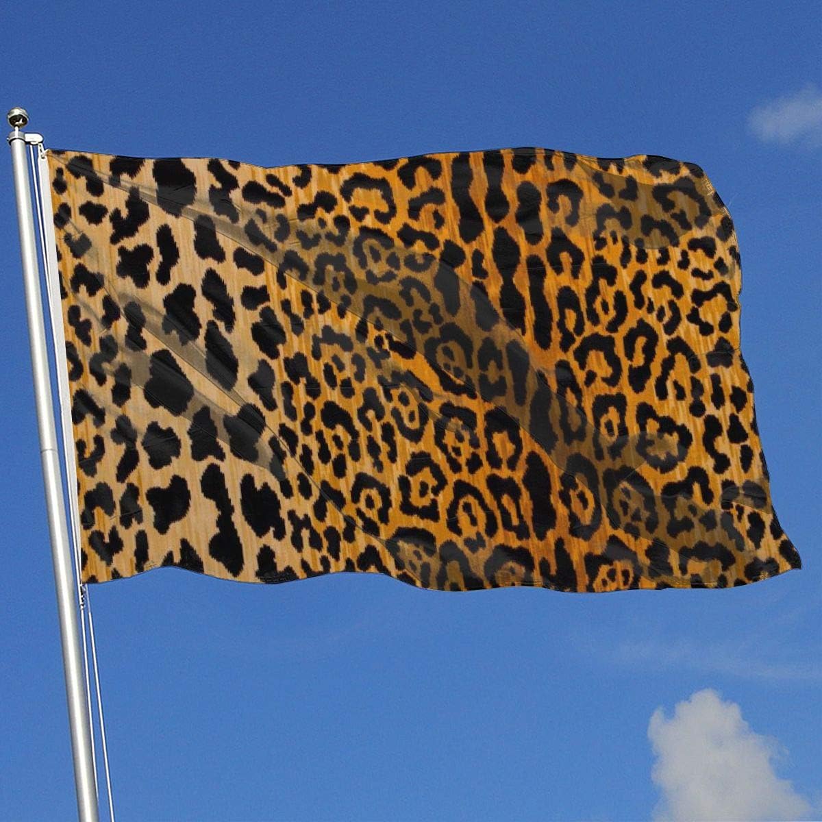 Colby Keats Leopard Garden Lawn Flags Indoor Outdoor