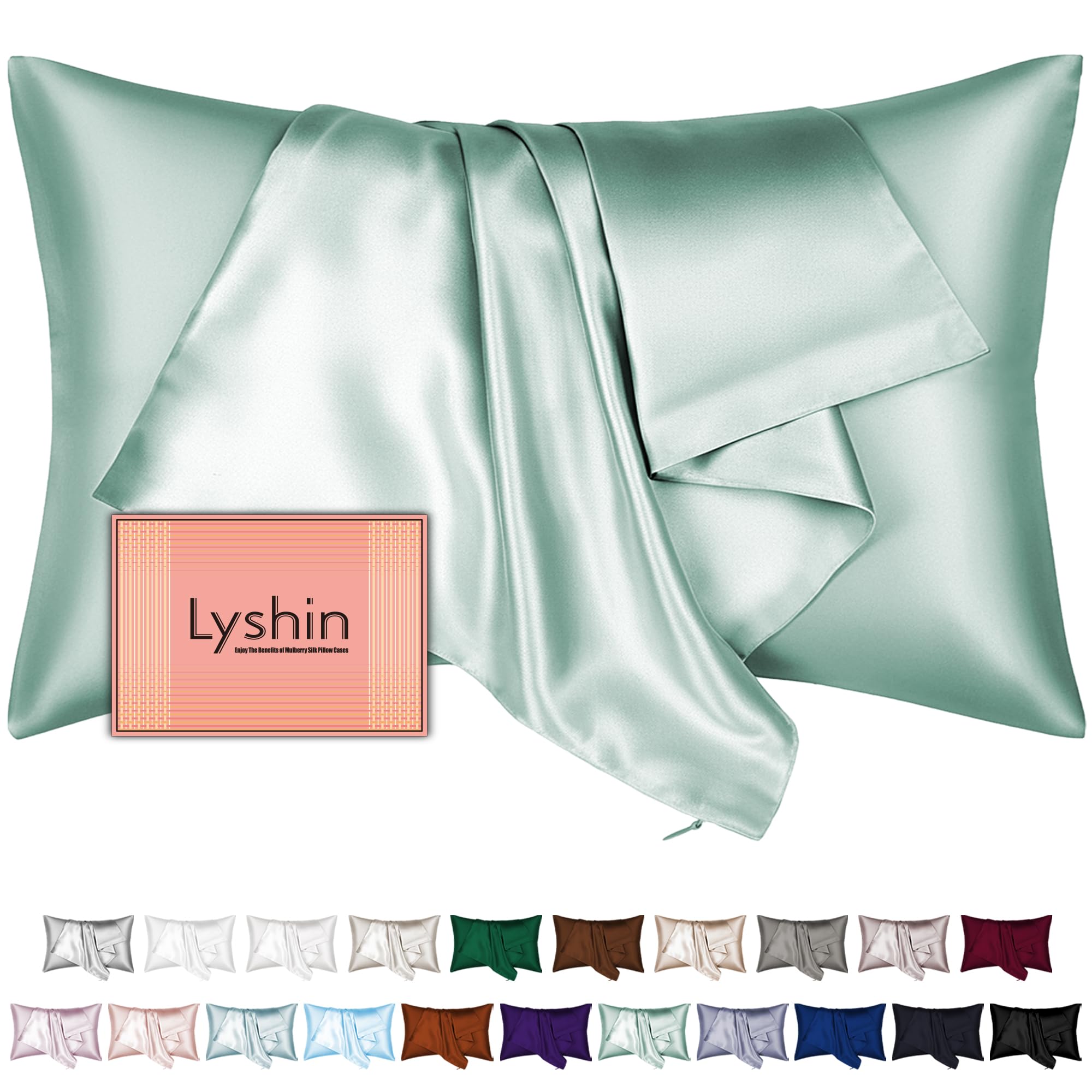 Mulberry Silk Pillow Cases Queen Size with Hidden