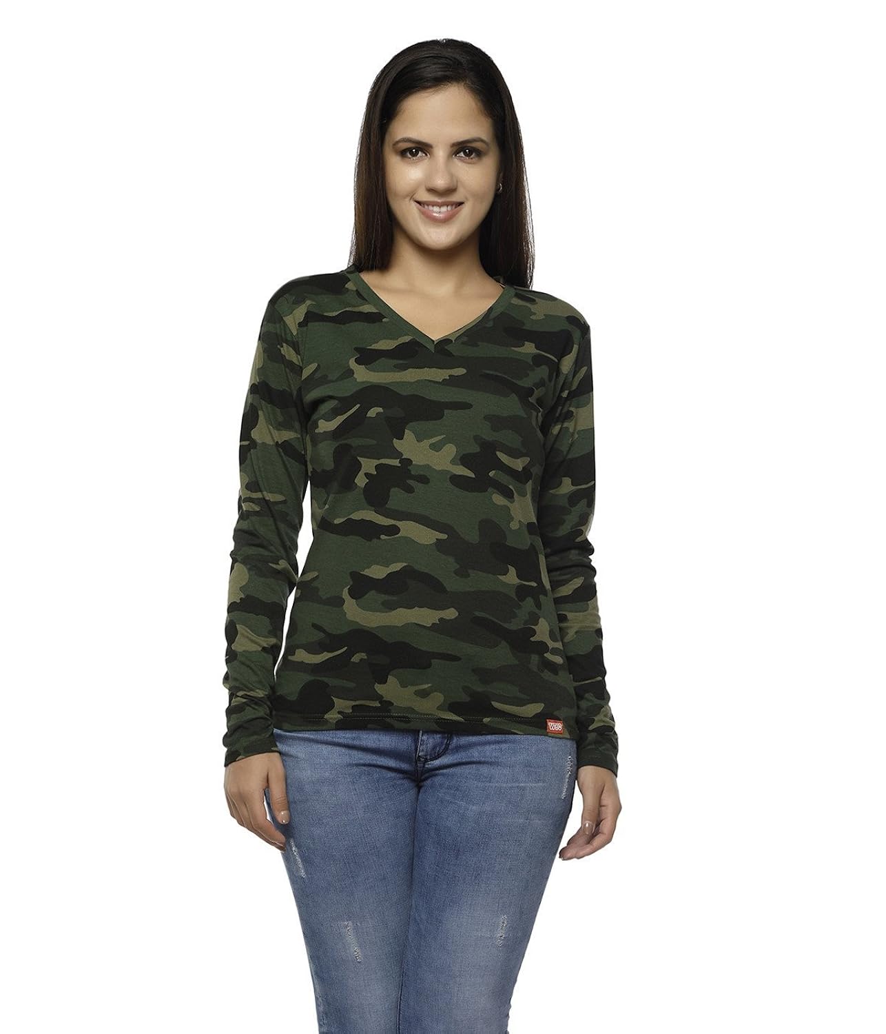 wear your opinion women's camouflage t-shirt