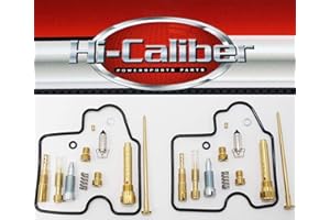 HI-CALIBER POWERSPORTS PARTS (TWO KITS) Quality Carburetor Carb Rebuild Repair Kits for the 2005-2007 Kawasaki KVF 750 Brute Force ATVs