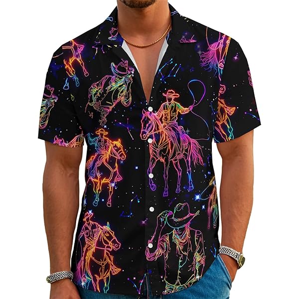 Amazon.com: Hutianyue Men Outfits for Mardi Gras Long Sleeve Lapel Button  Down Shirts Funky Printed Casual Shirts Men for Mardi Gras : Clothing,  Shoes & Jewelry