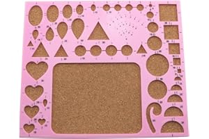 JCBIZ Pink DIY Paper Quilling Template Set Paper Quilling Template Board Mould Crimper Tool for Paper Strips DIY Art Crafts