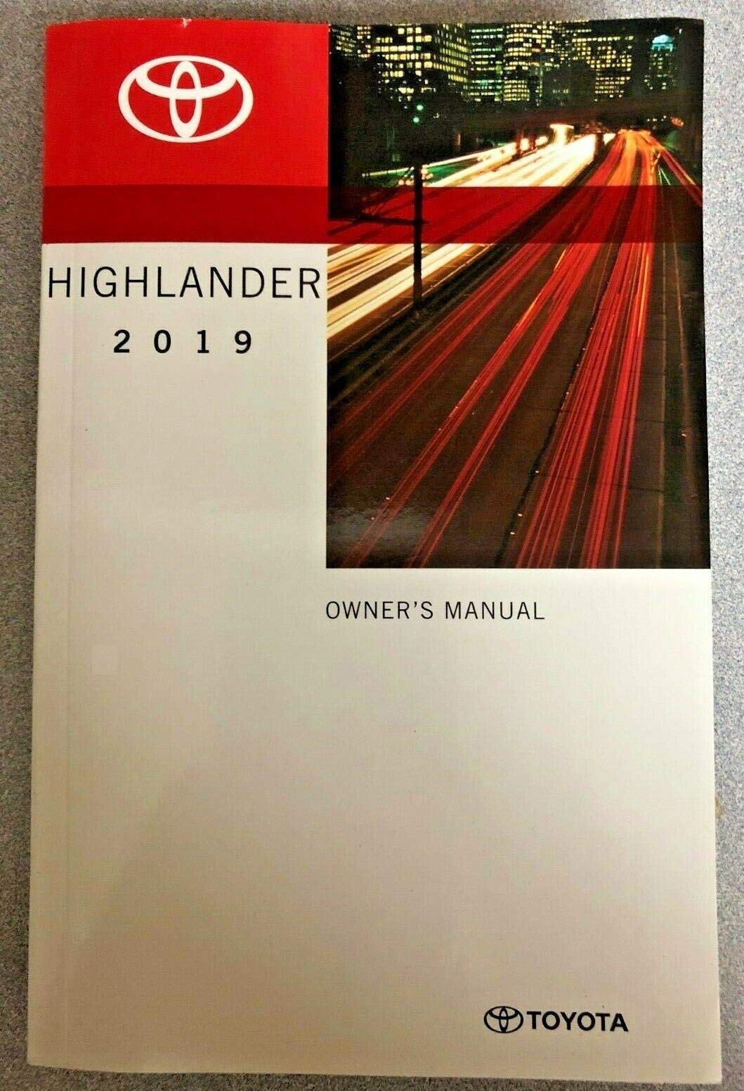 2019 Toyota Highlander Owners Manual 19 Toyota 9782990498586 Books