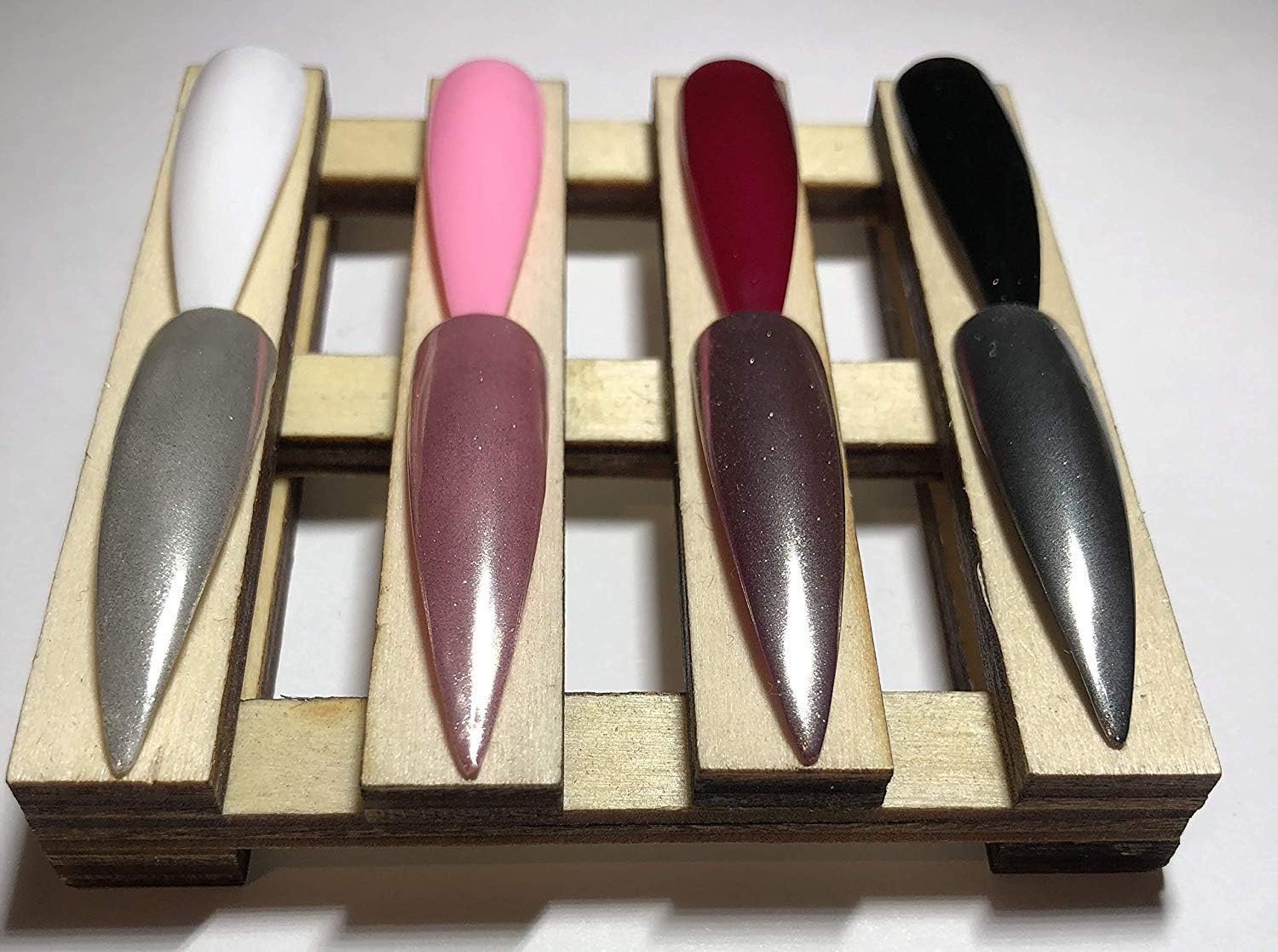 Sliver Chrome Nail Powder - Vepkuso Premium Salon Grade Rainbow Unicorn Mirror Effect Multi Chrome Manicure Pigment