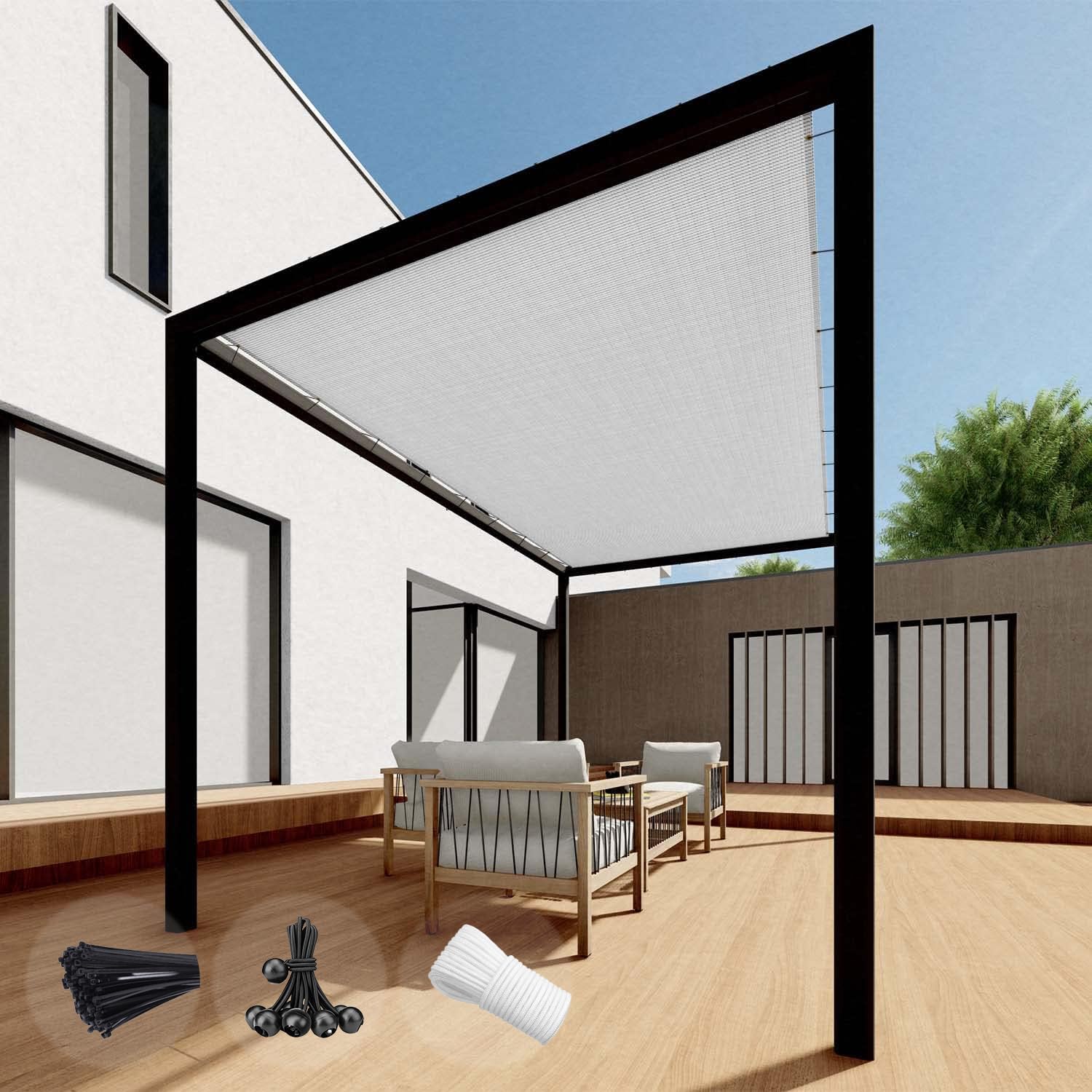 SunnyRoyal 18'x25' Sun Shade Sail Straight Edge