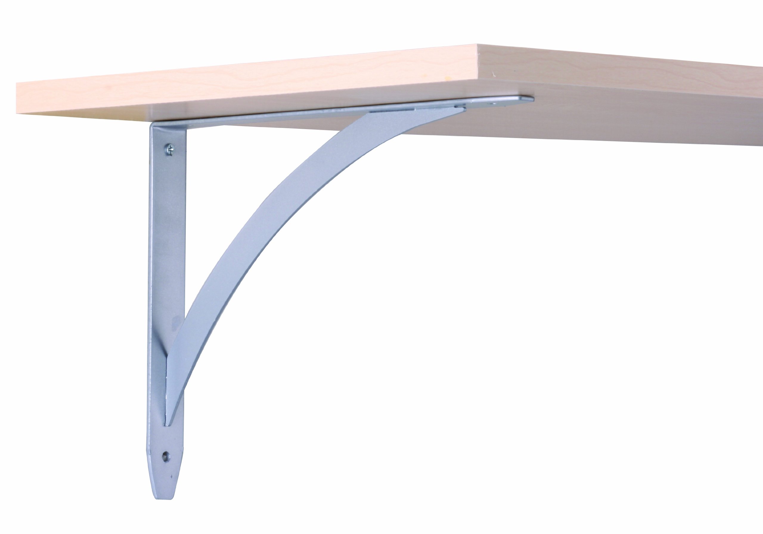 Photo 1 of Knape & Vogt John Sterling Elegante Style Decorative Shelf Bracket, 10-inch, Platinum, RP-0053-10PM