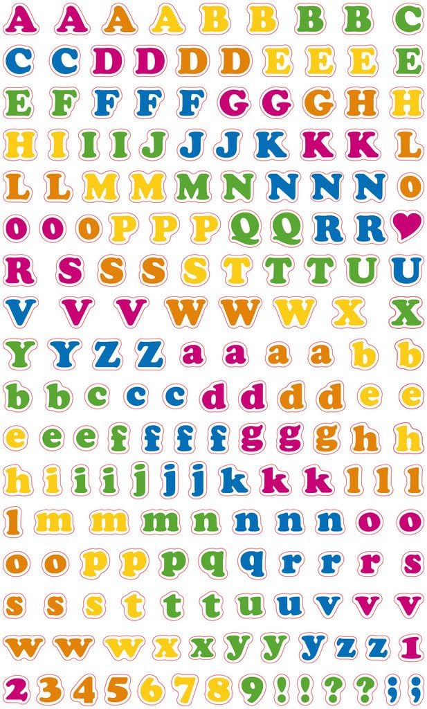 Polaroid Scrapbook Accessories, Clear, Letters + Numbers - Image 4