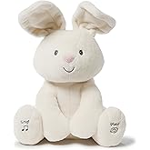Baby GUND Flora The Bunny Animated Plush, Singing Stuffed Animal Toy for Ages 0 and Up, Cream, 12" (Styles May Vary)