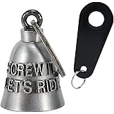 Motorcycle Bell for Biker Good Luck Riding Bells with Hanger