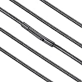 FaithHeart Stainless Steel Chains for Men, Silver/Black/14K Gold Plated Snake/Wheat/Box/Rope/Rolo Chain Necklace 16-30 Inches with Delicate Gift Box