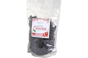 RELATIVE FOODS Dried Tart Cherries Unsweetened - Montmorency Cherries from Michigan - Gluten Free Snack - No Sugar Added - 2 Lbs Bulk Bag - Premium Pitted Fruit for Baking, Salads, and Gourmet Recipes