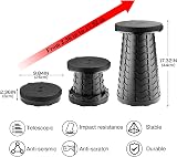 Hesanzol 2nd Gen Portable Telescoping Stool 180 kg Load Blue Red view 2