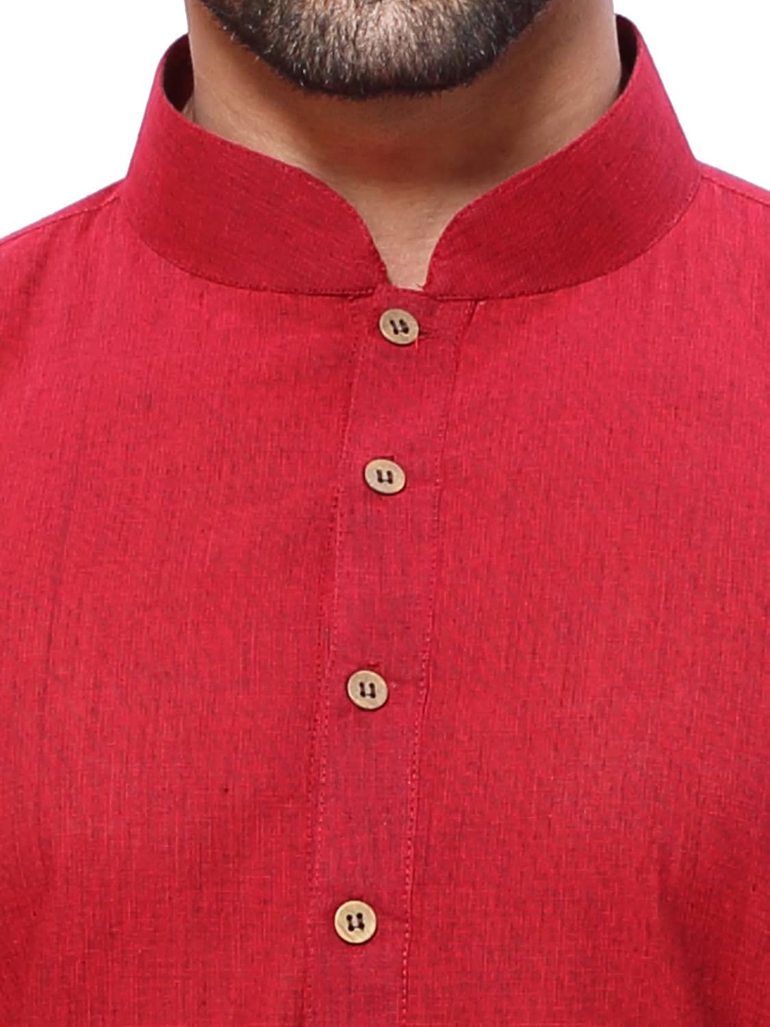 rg designers men's handloom red kurta pyjama