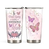 Crystal Butterfly Mom Tumbler 20oz, Mother