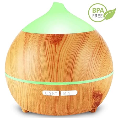 Aroma Diffuser, Avaspot 250ml Holzmaserung Aromatherapie Diffuser Ultraschall Luftbefeuchter Öle Diffusor Mit Niedrig Wasser 