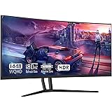 Fiodio 35” 180Hz WQHD 3440 x 1440P Curved Gaming Monitor with 2xHDMI 2xDisplay Ports, Adjustable Tilt, sRGB 99%, 178° Wide-Vi