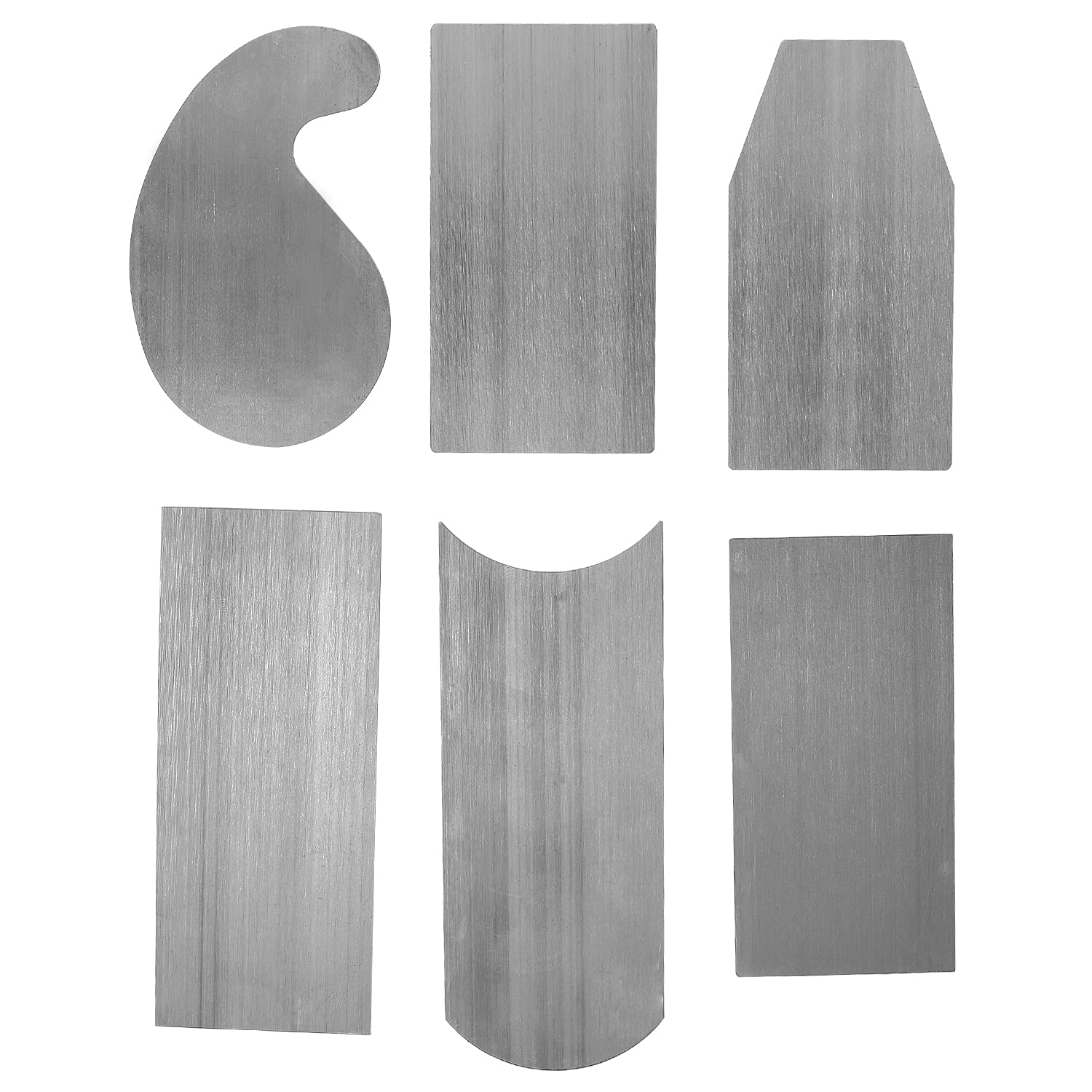 6Pc Shaped Cabinet Scraper Set, 6 Pieces Woodworking Scrapers
